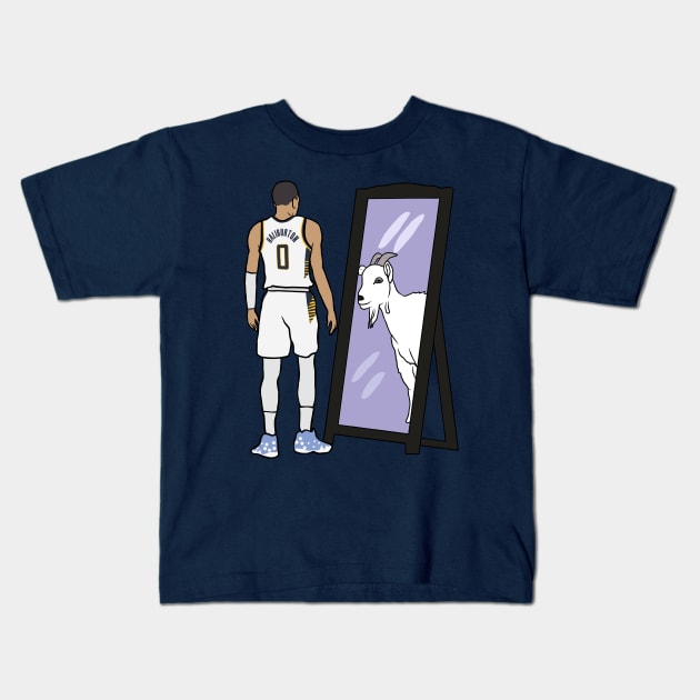 Tyrese Haliburton Mirror GOAT Tyrese Haliburton Kids T Shirt
